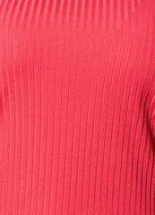 Wholesale Womens Ruffle Sleeves Rib Knit Tank Tops - Red