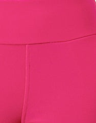 Wholesale Womens Tummy Control Butt Sculpting Flare Pants With Pockets - Beetroot Purple