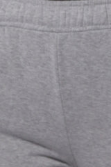 Wholesale Womens Fleece Lined Sweatpants with Bungee Cord Waist - Light Gray - S&G Apparel