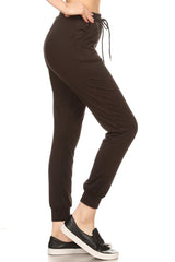 Wholesale Womens Soft Brushed Fleece Lined Sweatpants - Black