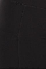 Wholesale Womens Tummy Control Butt Sculpting Sport Leggings With Pockets - Black